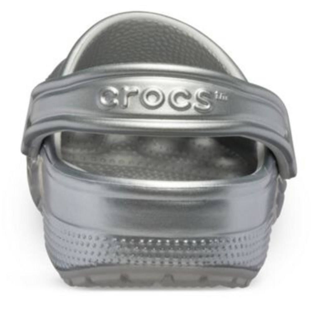 LAST 1! NWT Classic Gunmetal Metallic Crocs - Picture 4 of 8